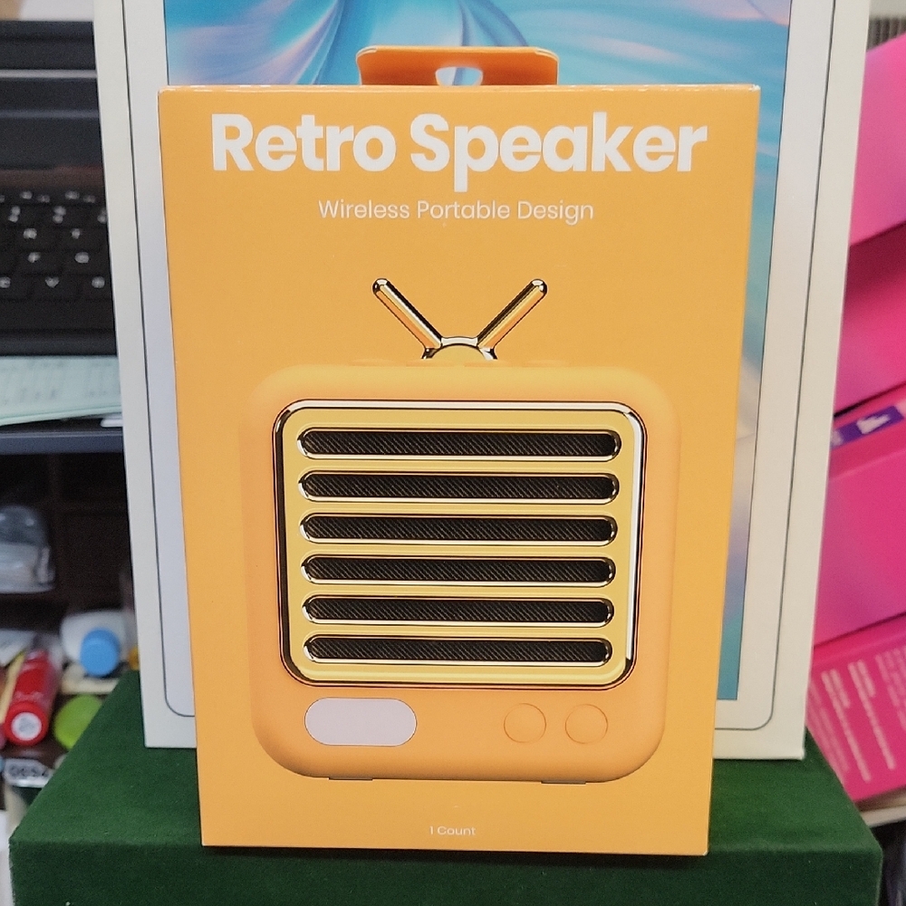 Retro Speaker Wireless Portable Design New Sealed Box